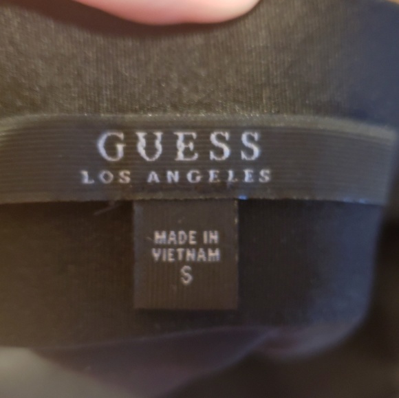 GUESS pencil skirt black with mesh pinup S - Picture 4 of 5